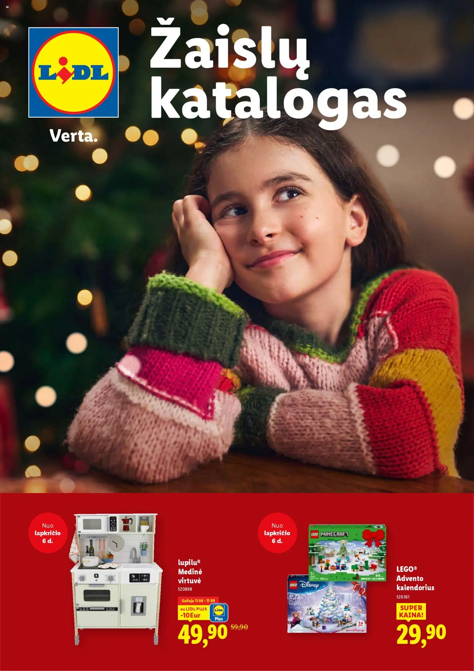 LIDL parduotuvės leidinio Žaislų katalogas galiojančio nuo 2025.11.03 peržiūra