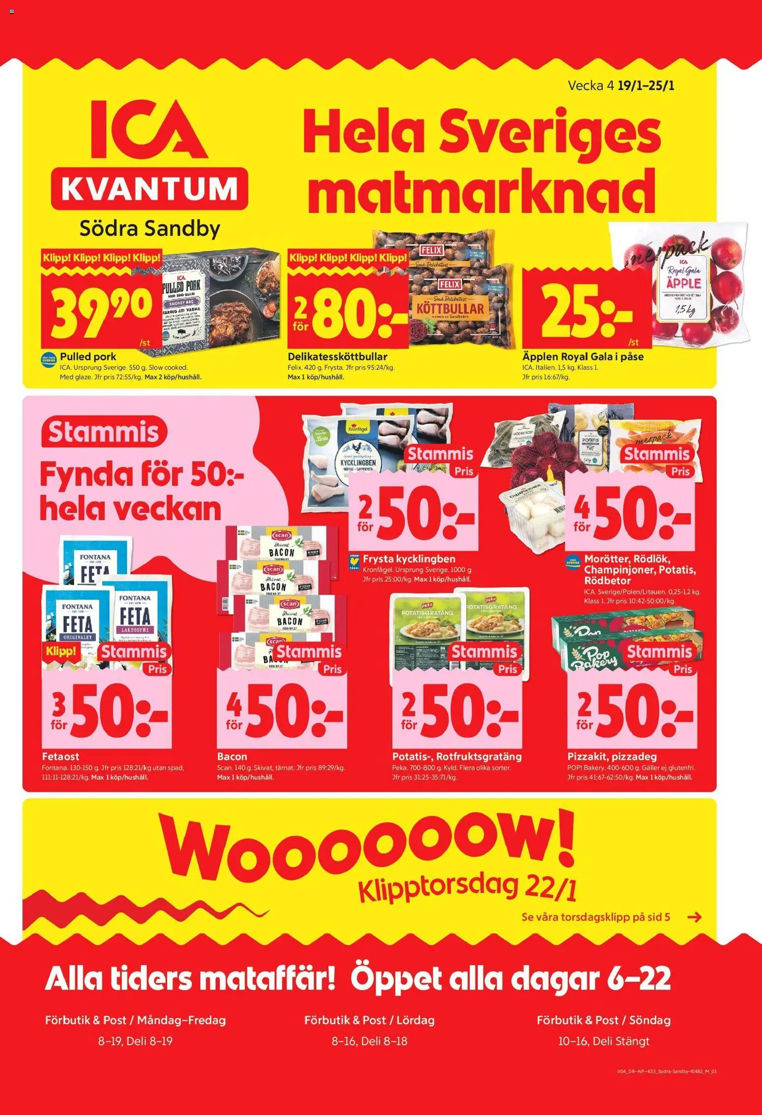 Förhandsgranska reklamblad Södra Sandby från butik ICA Kvantum gäller från 19/01/2026