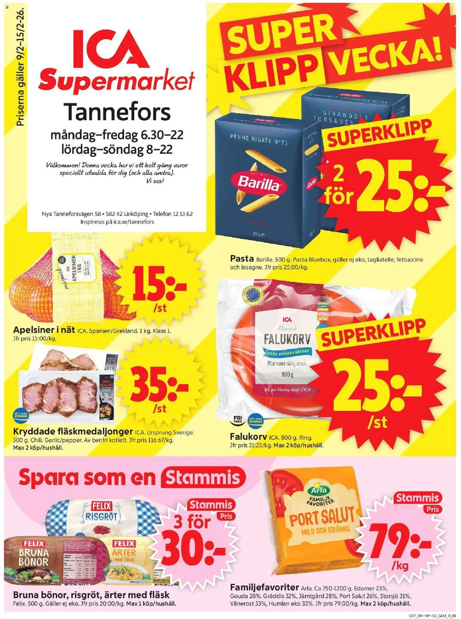 Förhandsgranska reklamblad Linköping från butik ICA Supermarket gäller från 09/02/2026