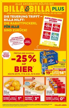 Vorschau der Angebote: Billa BILLA: Flugblatt gültig bei BILLA & BILLA PLUS gültig ab 15.10.2025