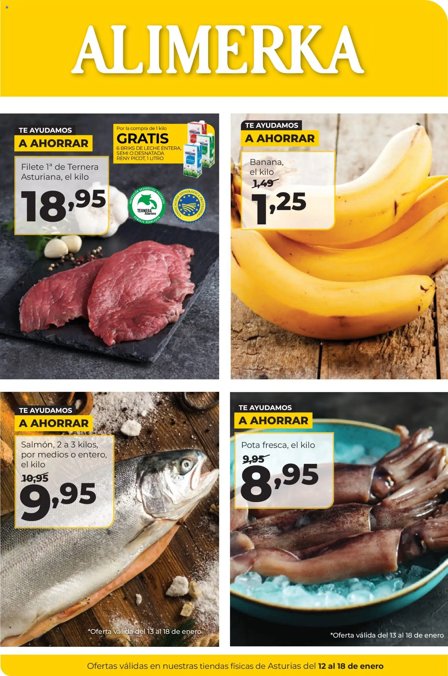 Vista previa del folleto de la tienda Alimerka válido desde el 12/01/2026 