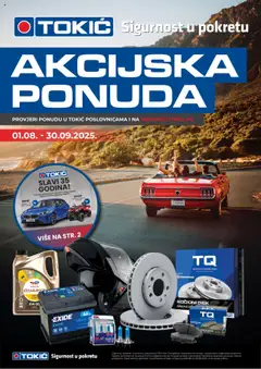 Pregled letka Katalog trgovine Tokić vrijedi od 18.08.2025