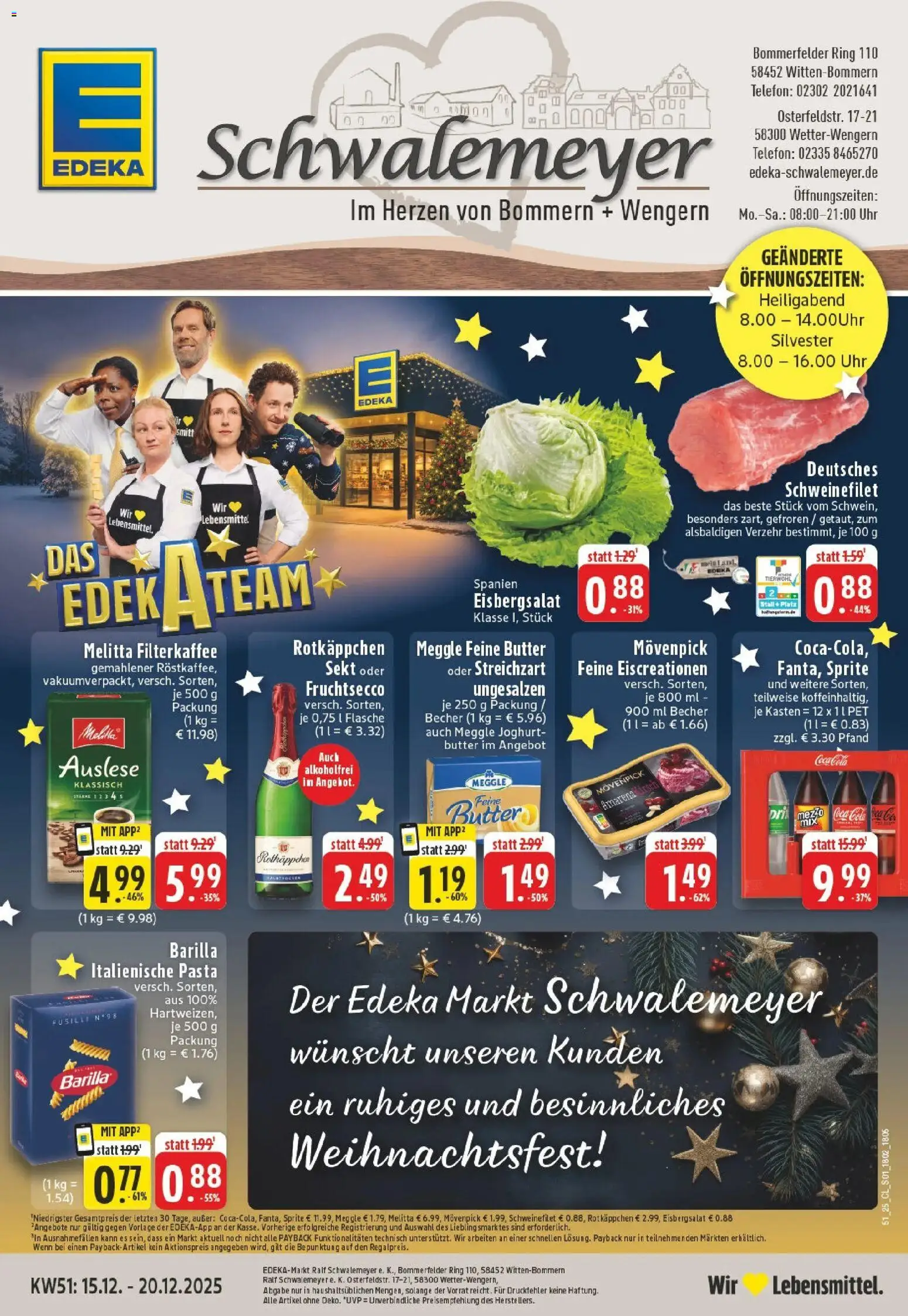 Vorschau von dem Prospekt des Geschäftes Edeka, gültig ab dem 15.12.2025