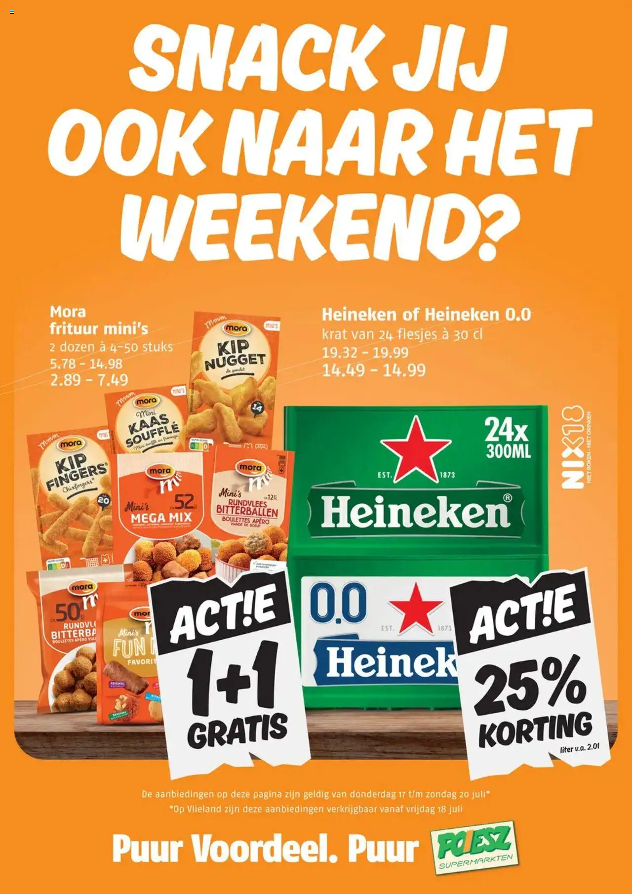 Poiesz shop Weekendacties folder geldig vanaf 17-07-2025 - Paginanummer 1