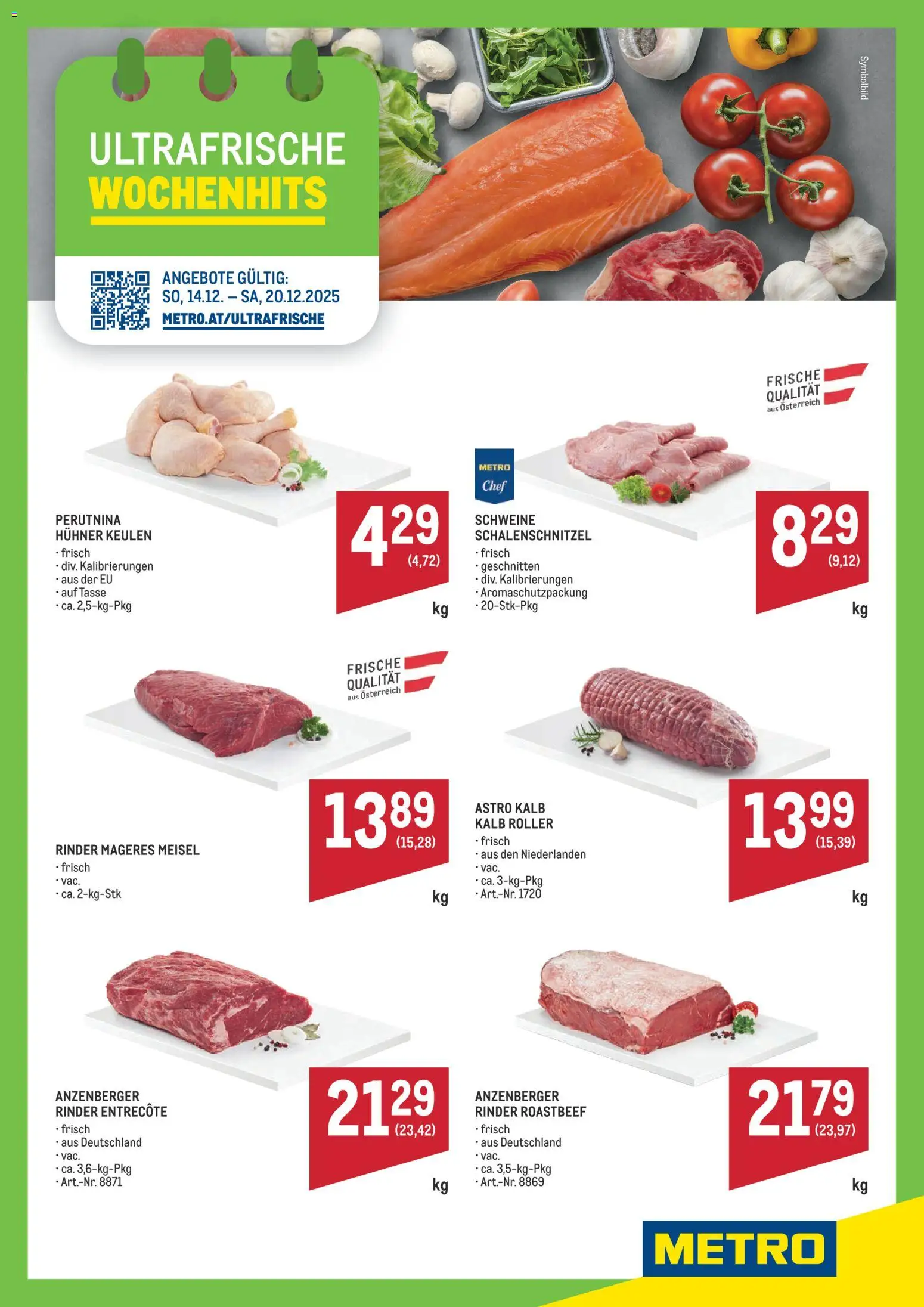 Vorschau der Angebote: Metro Angebote Wochenhits gültig ab 14.12.2025 - Roastbeef