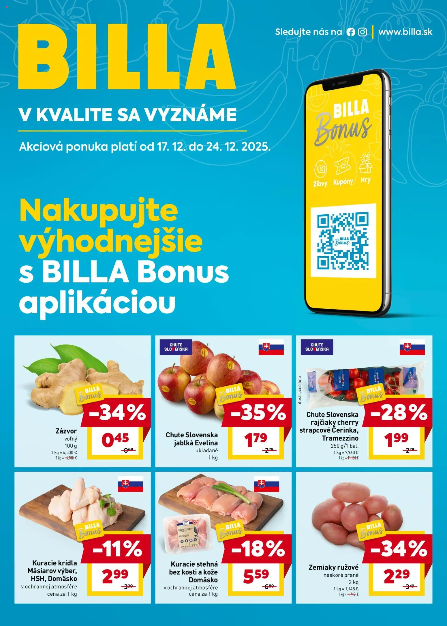 Náhľad Billa letáku platného od 17.12.2025