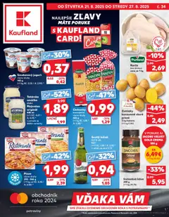 Náhľad Kaufland letáku platného od 21.08.2025