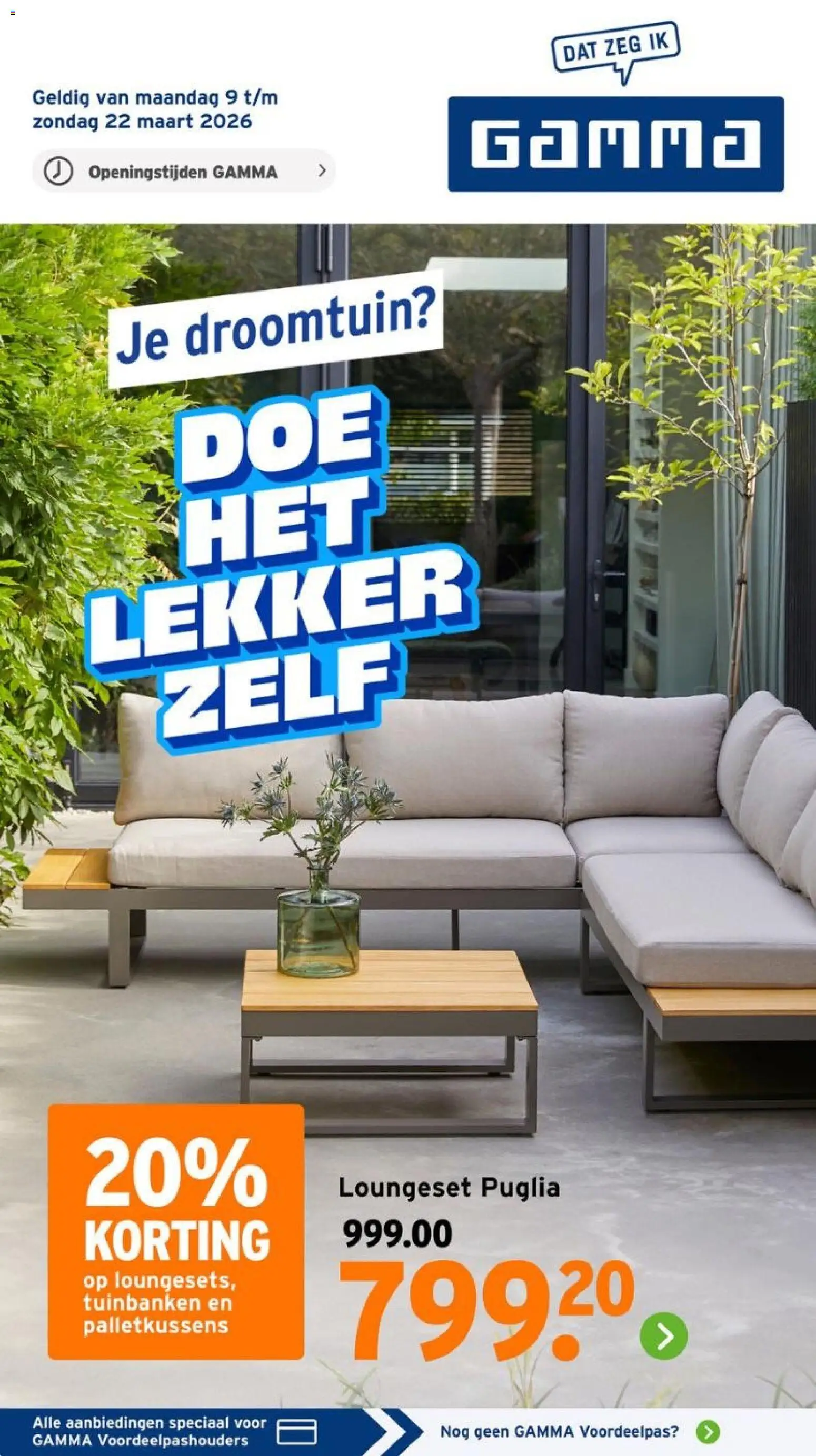 Voorbeeld van GAMMA folder van winkel GAMMA geldig vanaf 09-03-2026