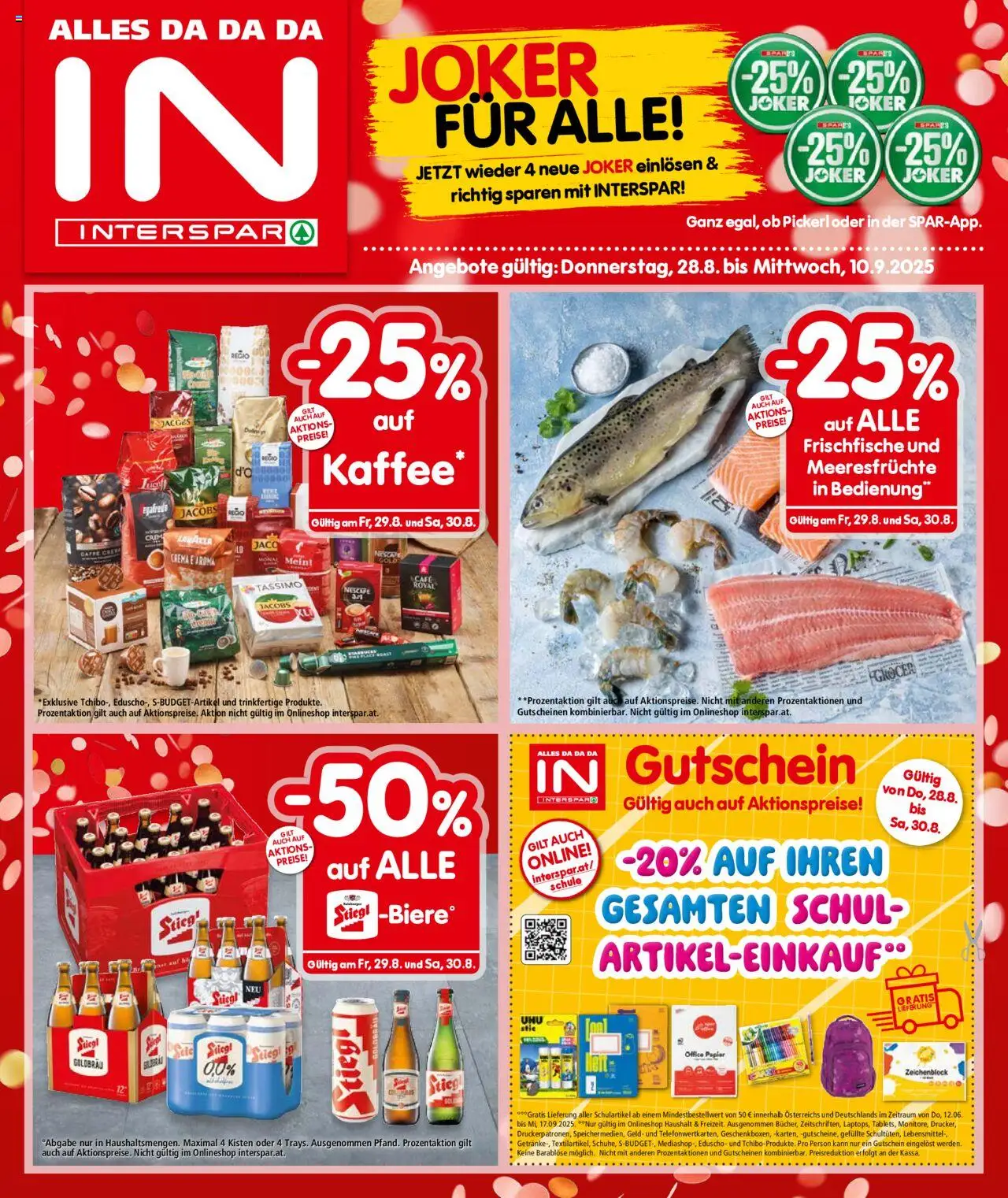  INTERSPAR Flugblatt 28.08.2025 - Angebote "Tirol" - Seite 1