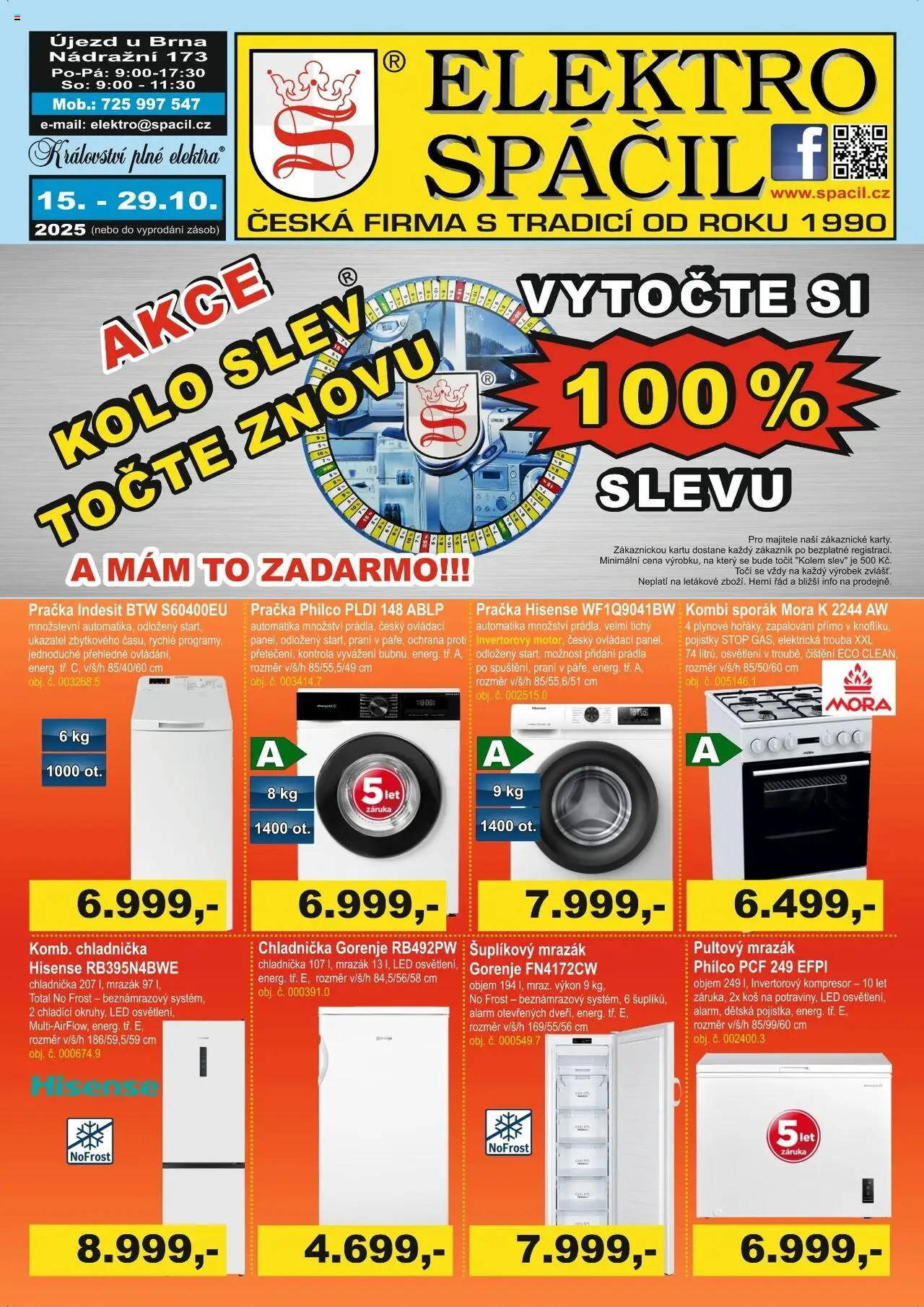  Elektro Spáčil Leták (15.10.2025 - 29.10.2025)