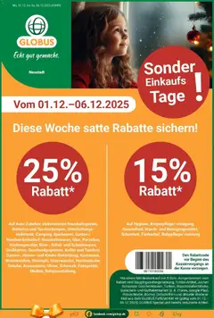 Vorschau von dem Prospekt des Geschäftes Globus, gültig ab dem 01.12.2025