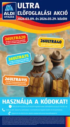 Aldi - Aldi Utazás katalógus megtekintése, amely érvényes 2026.03.26.-től