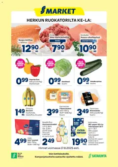 Kaupan S-market Tarjoukset esikatselu, voimassa 13/08/2025