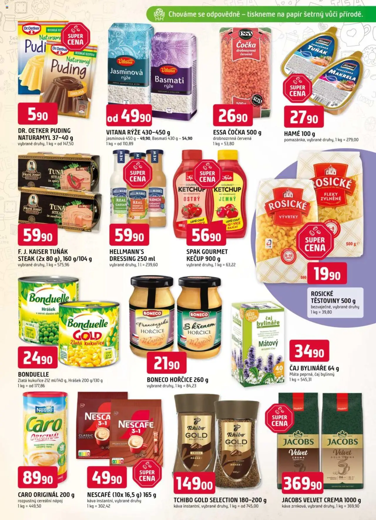  Trefa Leták (25.06.2025 - 01.07.2025) - strana 7 - Pomazánka, Hořčice, Velvet, Caro, Kečup, Gourmet, Crema, Tchibo Gold