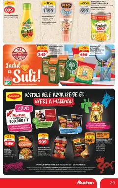 Auchan - Akciós újság Auchan megtekintése, amely érvényes 2025.08.14.-től | Oldal: 29