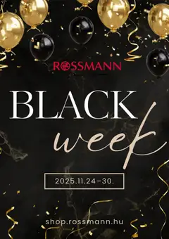 Rossmann - Black Friday értesítés megtekintése, amely érvényes 2025.11.21.-től
