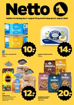 Eksempel på tilbudsavis Tilbudsavis fra butik Netto gyldig fra 02/08/2025