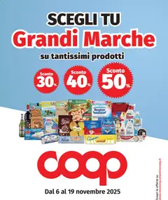 Anteprima dell'opuscolo Volantino Grandi marche - Domodossola dal negozio COOP valido da 06/11/2025