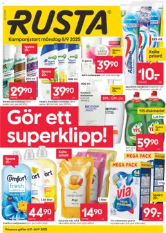Förhandsgranska reklamblad Aktuella reklamblad Rusta från butik Rusta gäller från 08/09/2025