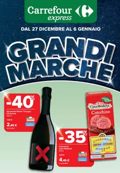 Anteprima dell'opuscolo Volantino Express Grandi Marche - Torino dal negozio Carrefour valido da 27/12/2025