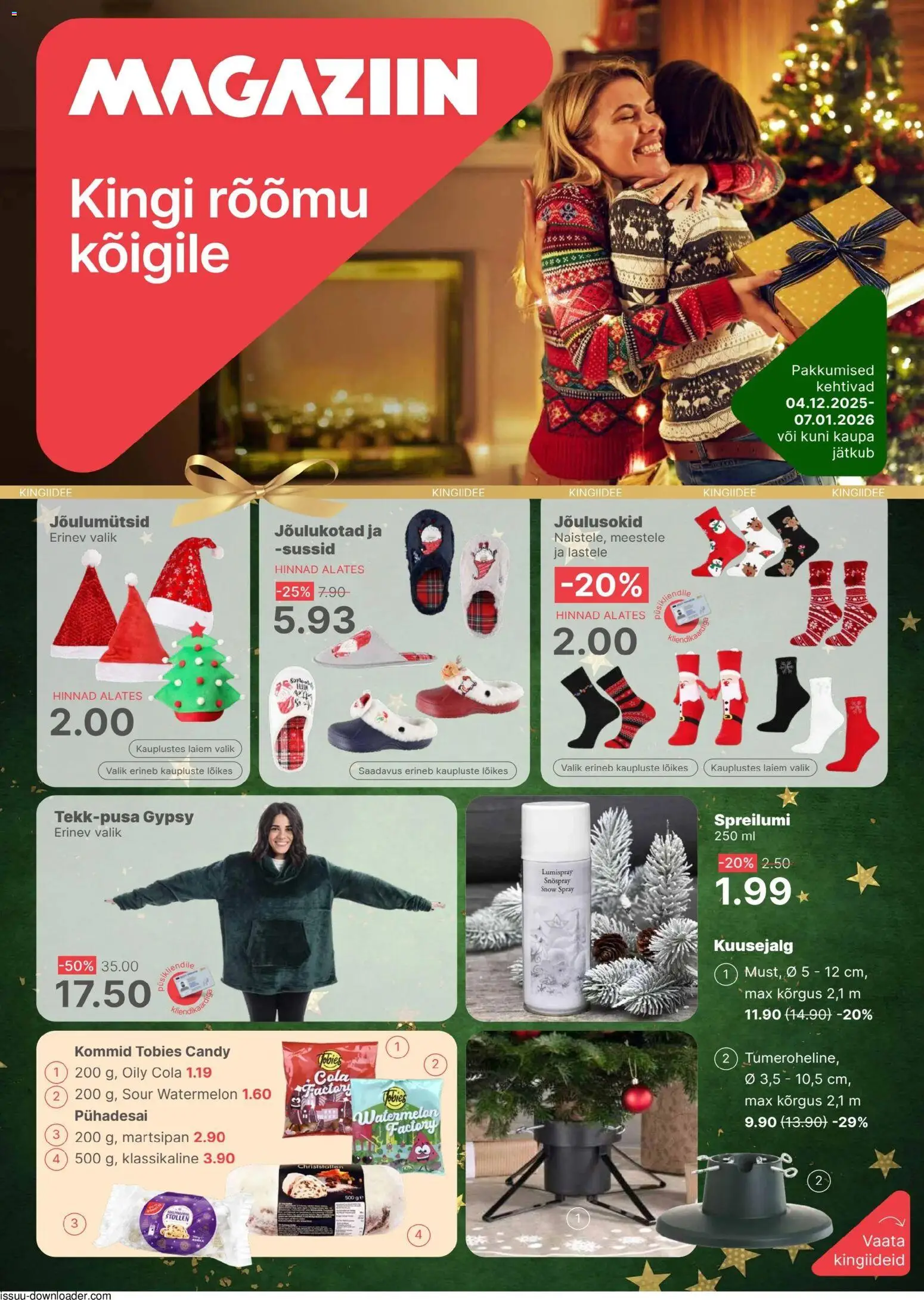 Magaziin kliendilehe eelvaade alates 04.12.2025
