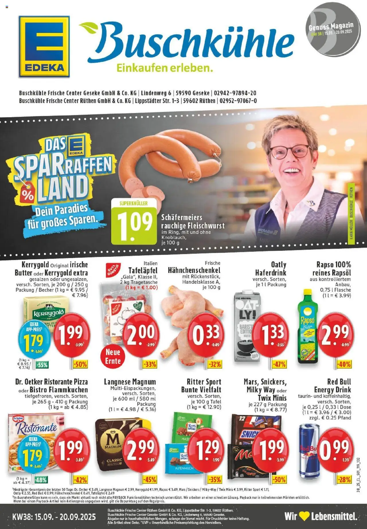EDEKA Prospekt ab 14.09.2025 - Prospekt Rüthen Online