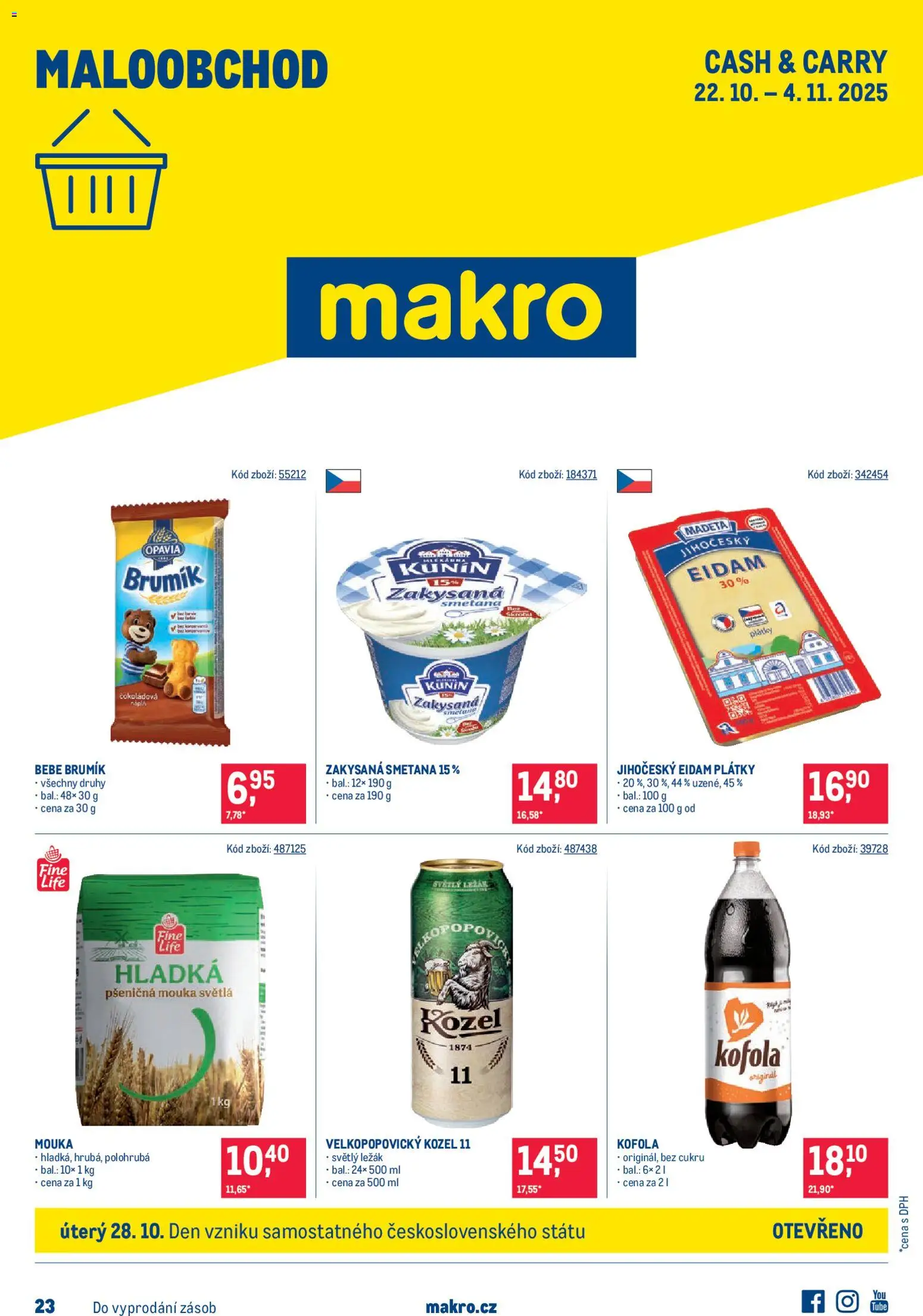 Makro Leták - Maloobchod od 22.10.2025 - Akce Makro