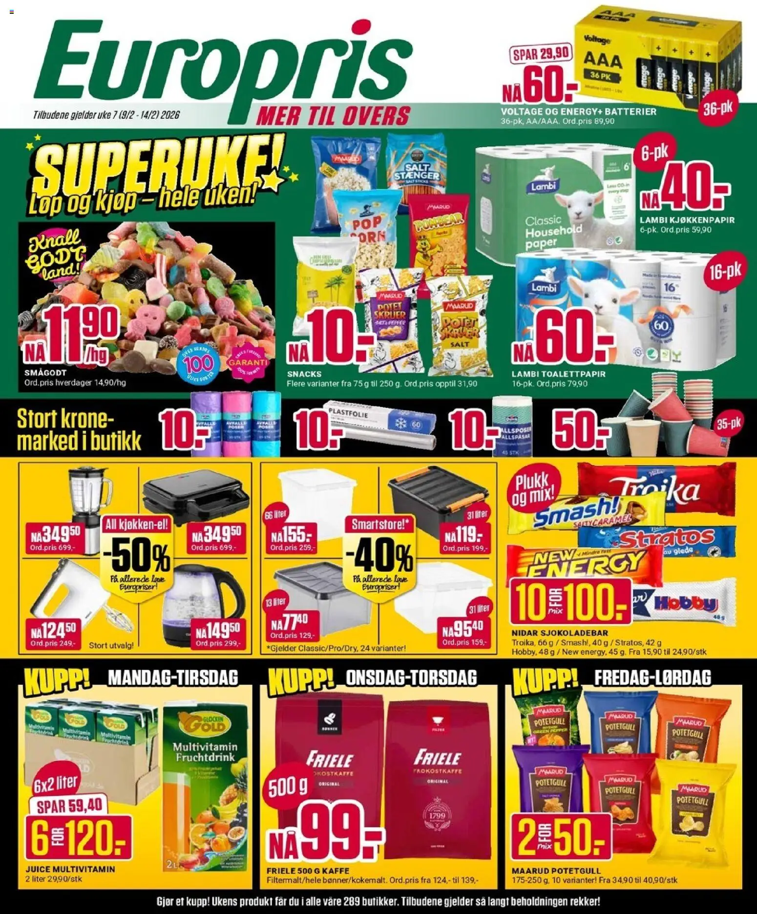Forhåndsvis Kundeavis fra butikk Europris gyldig fra 09/02/2026