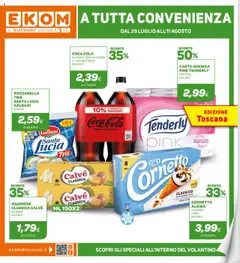 Anteprima dell'opuscolo Volantino Toscana dal negozio Ekom valido da 29/07/2025