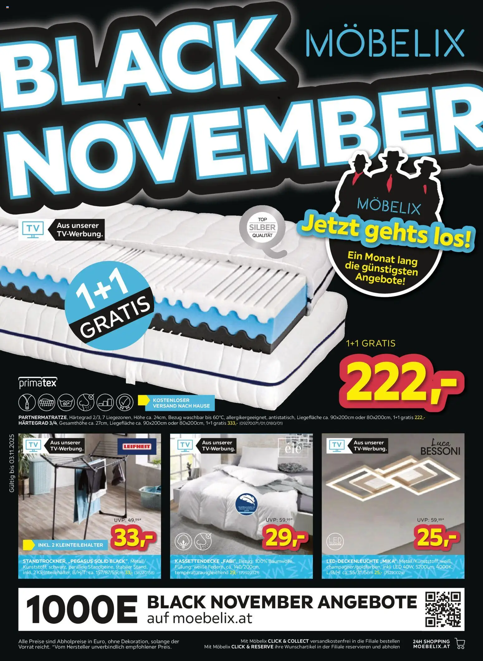  Möbelix Flugblatt ab 28.10.2025 - BLACK FRIDAY - Seite 1