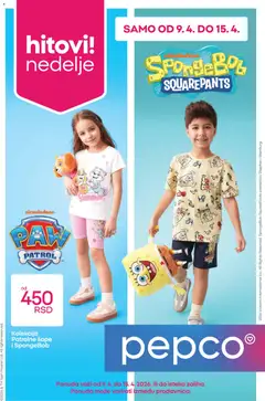 Pregled Pepco kataloga - važi od 09.04.2026