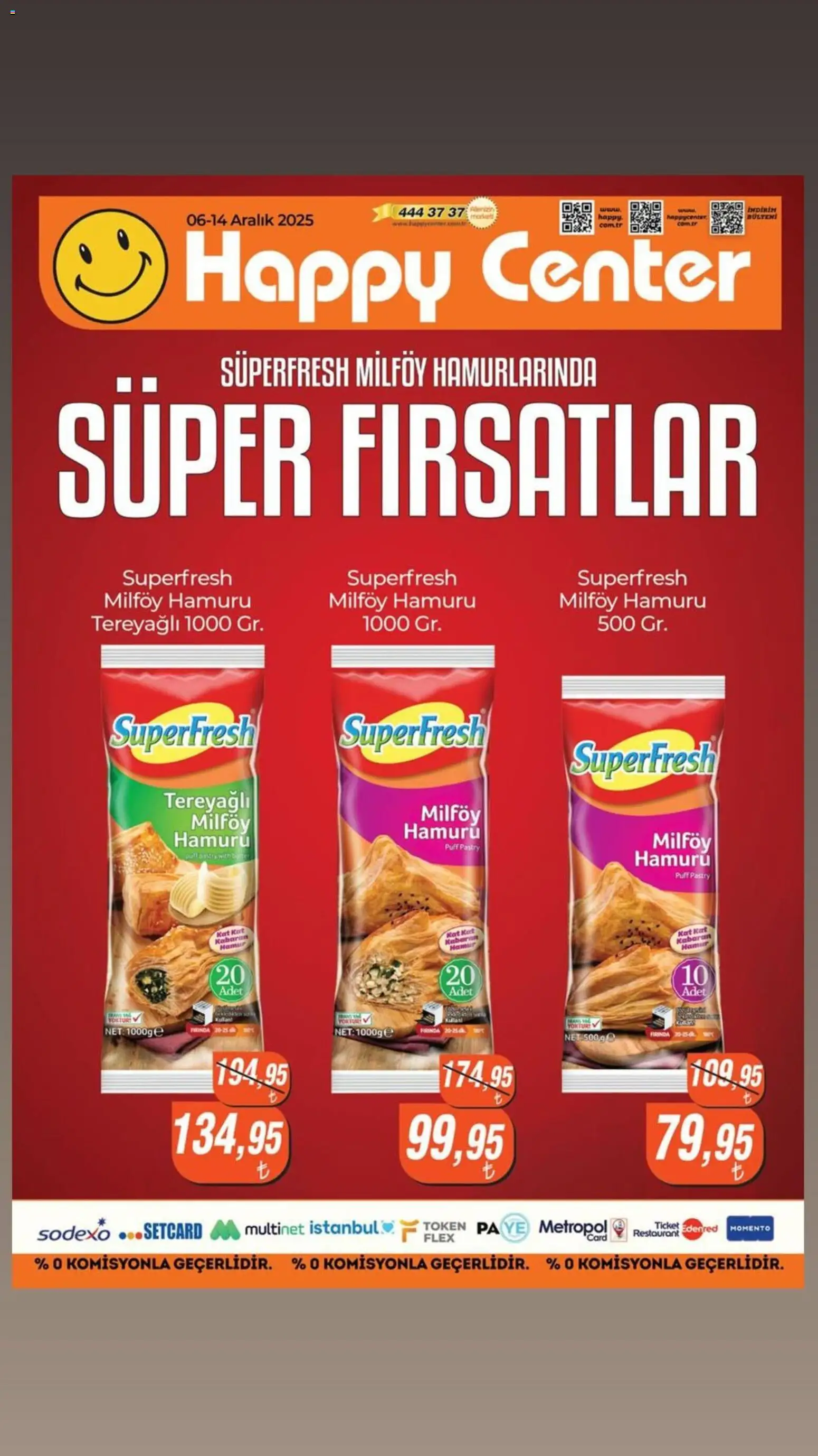 Happy Center Süper fırsatlar 06.12.2025 - Broşürünün önizlemesi