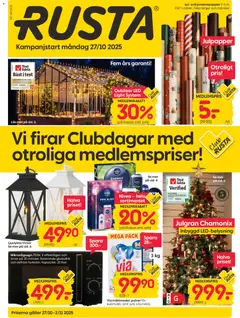 Förhandsgranska reklamblad Aktuella reklamblad Rusta från butik Rusta gäller från 27/10/2025