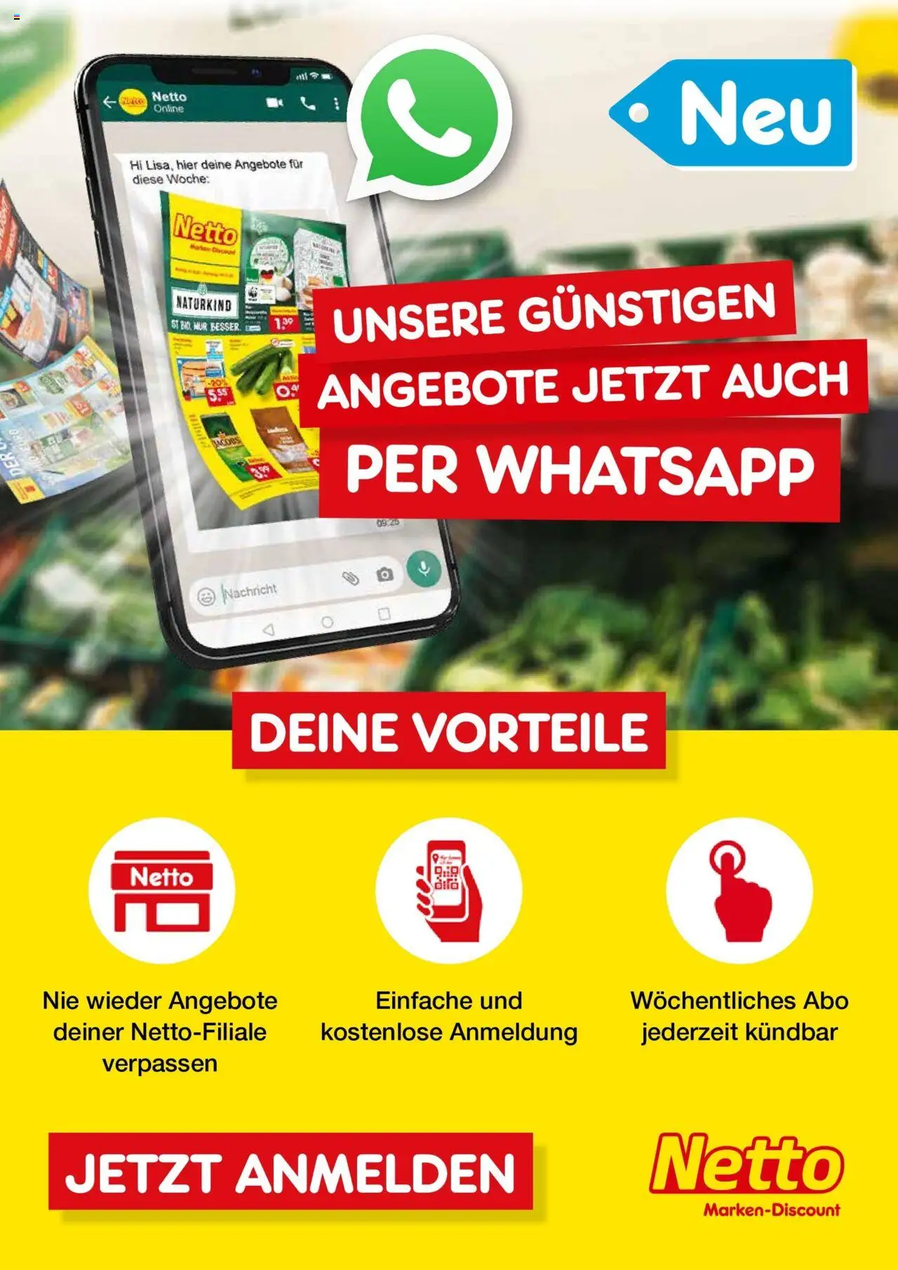 Netto Marken-Discount Netto: Jetzt auch bei WhatsApp! (ab 15.11.2022) > Angebote