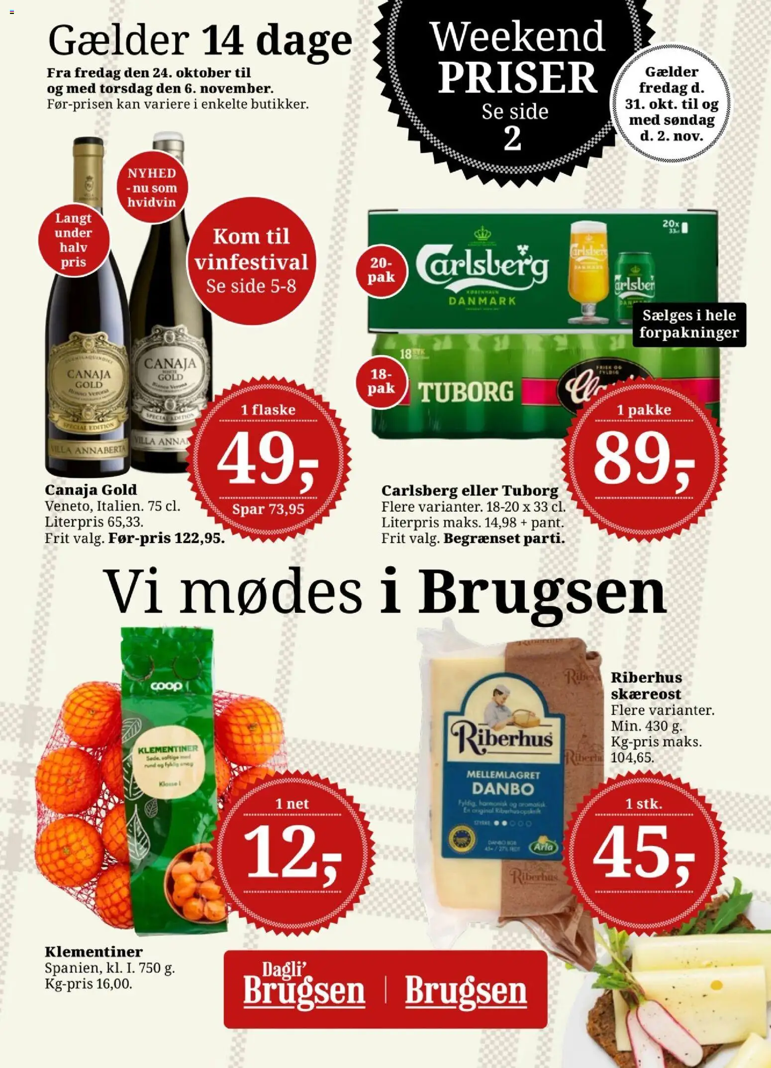 Dagli'Brugsen tilbudsavis gyldig fra 24/10/2025 - side 1
