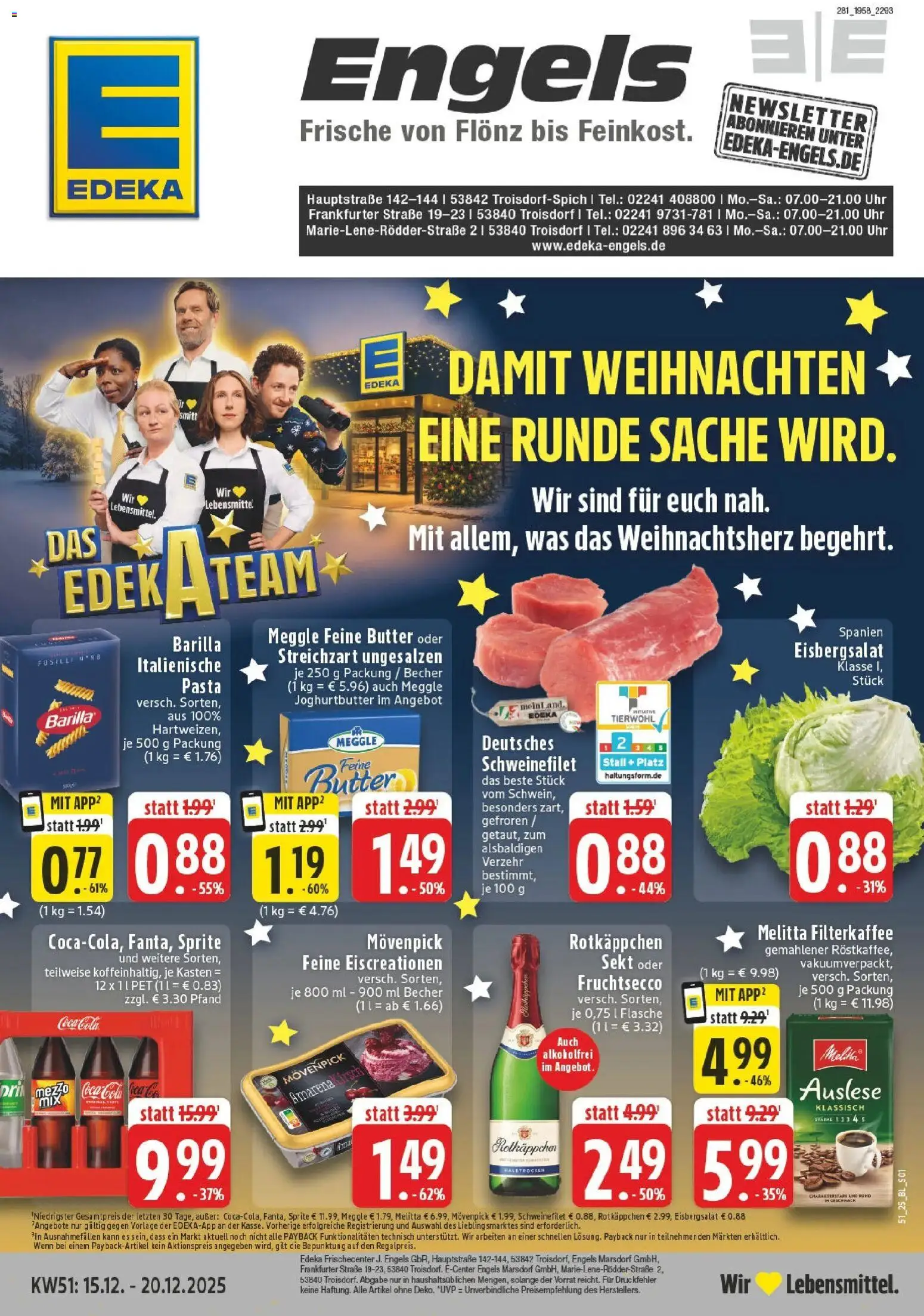 Vorschau von dem Prospekt des Geschäftes Edeka, gültig ab dem 15.12.2025