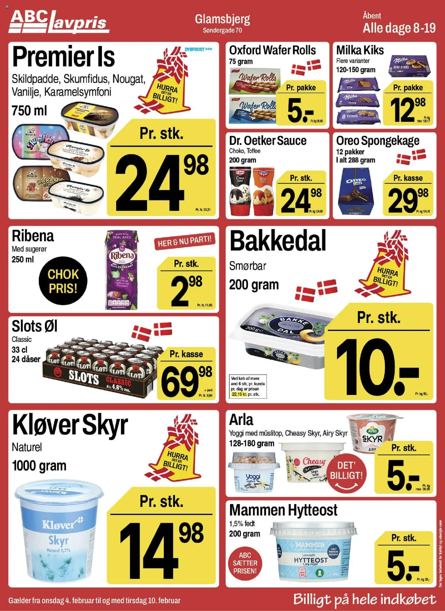 Eksempel på tilbudsavis Glamsbjerg fra butik Abc Lavpris gyldig fra 04/02/2026