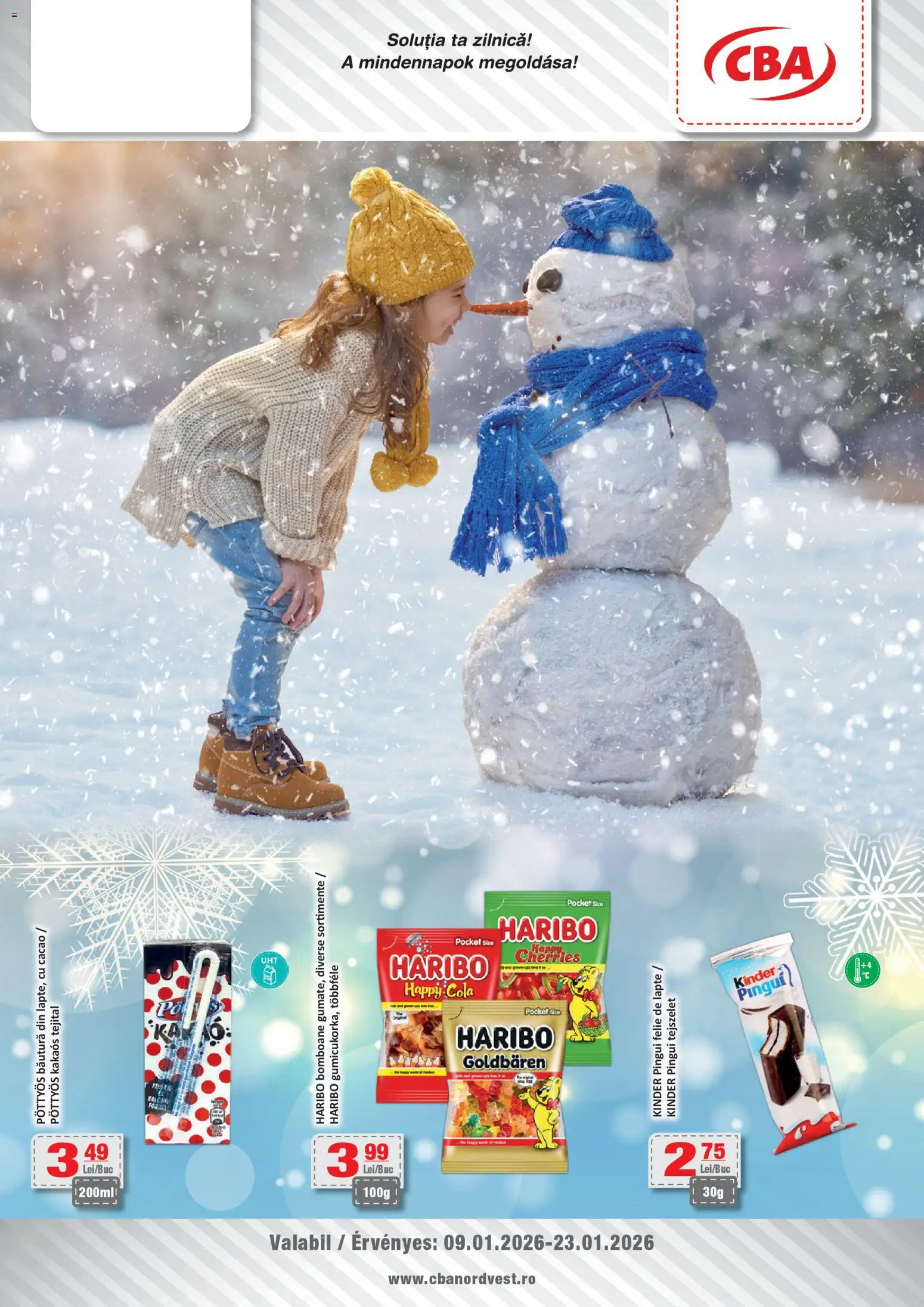 Previzualizarea de cataloage: CBA Catalog CBA valabil de la 09.01.2026 - Lapte, Bomboane, Cola, Cacao