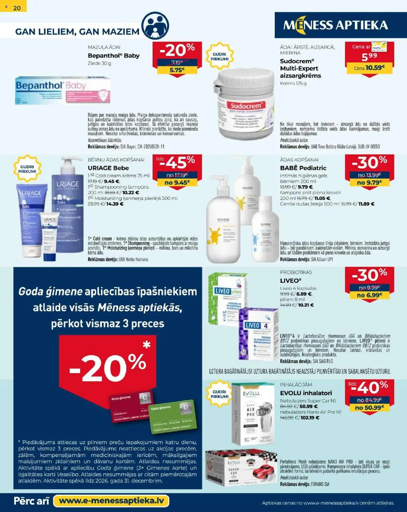 Skatīt Mēness aptieka akciju bukletu, derīgs no 2026.01.01