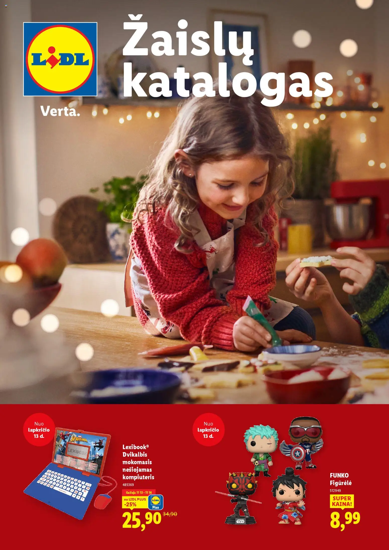 LIDL parduotuvės leidinio Žaislų katalogas galiojančio nuo 2025.11.13 peržiūra