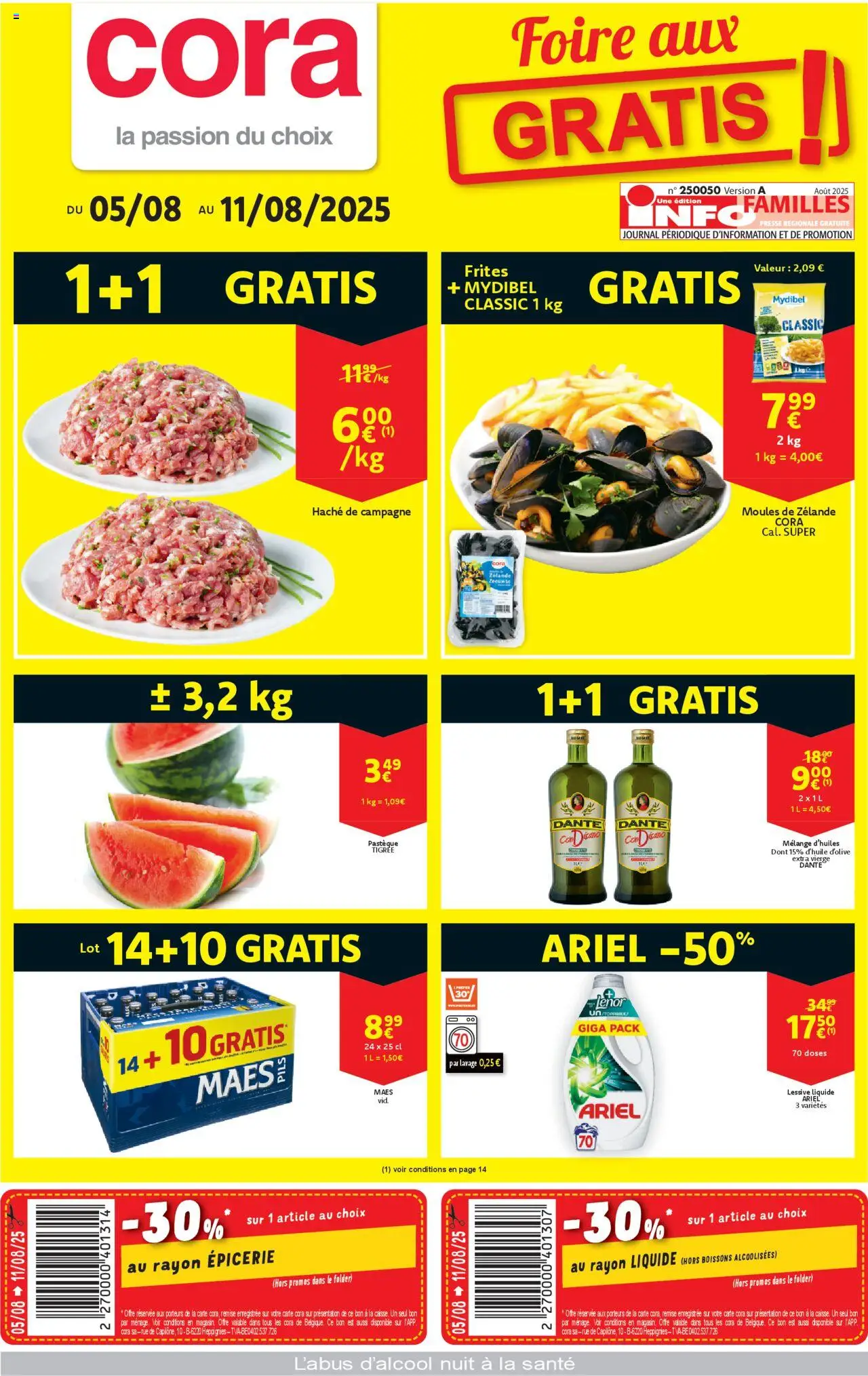 Cora shop Folder de la semaine 32 geldig vanaf 05/08/2025 - Paginanummer 1