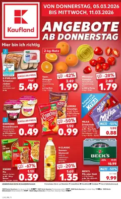 Vorschau von dem Prospekt des Geschäftes Kaufland, gültig ab dem 05.03.2026