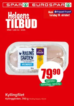 Forhåndsvis Helgens Tilbud fra butikk Spar gyldig fra 16/10/2025
