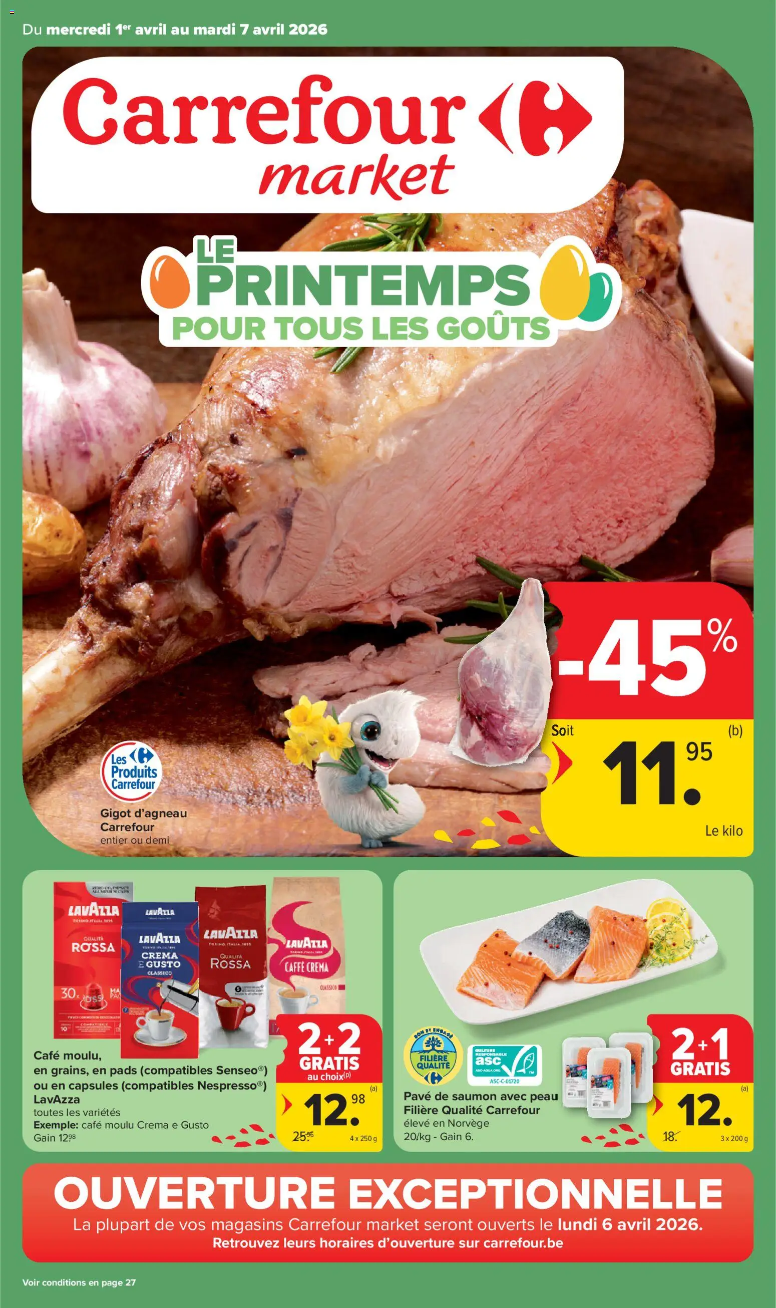 Voorbeeld van Carrefour market Folder de la semaine 14 van winkel Carrefour market geldig vanaf 01/04/2026