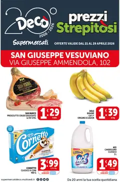 Anteprima dell'opuscolo Decò volantino Supermercati San Giuseppe Vesuviano dal negozio Decò valido da 21/04/2026