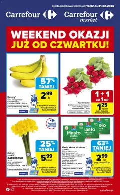 Pogląd gazetki "Weekend okazji" ze sklepu Carrefour ważnej od 19.02.2026