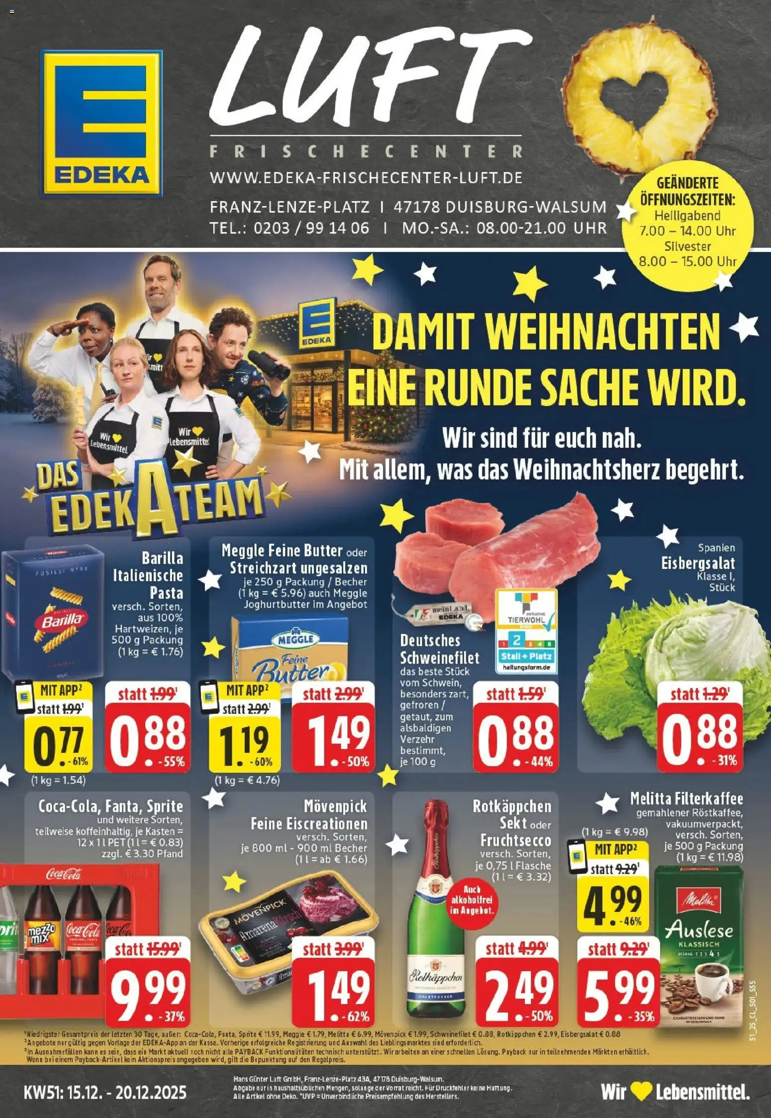 Vorschau von dem Prospekt des Geschäftes Edeka, gültig ab dem 15.12.2025