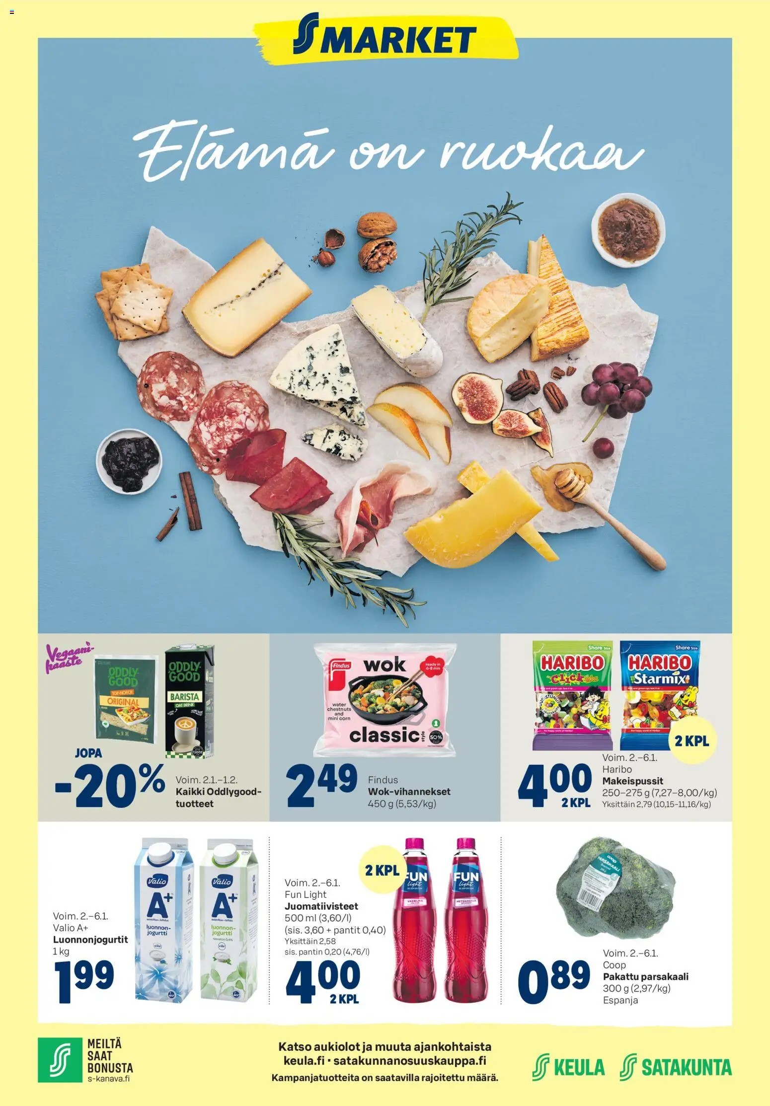 Kaupan S-market Tarjoukset esikatselu, voimassa 02/01/2026