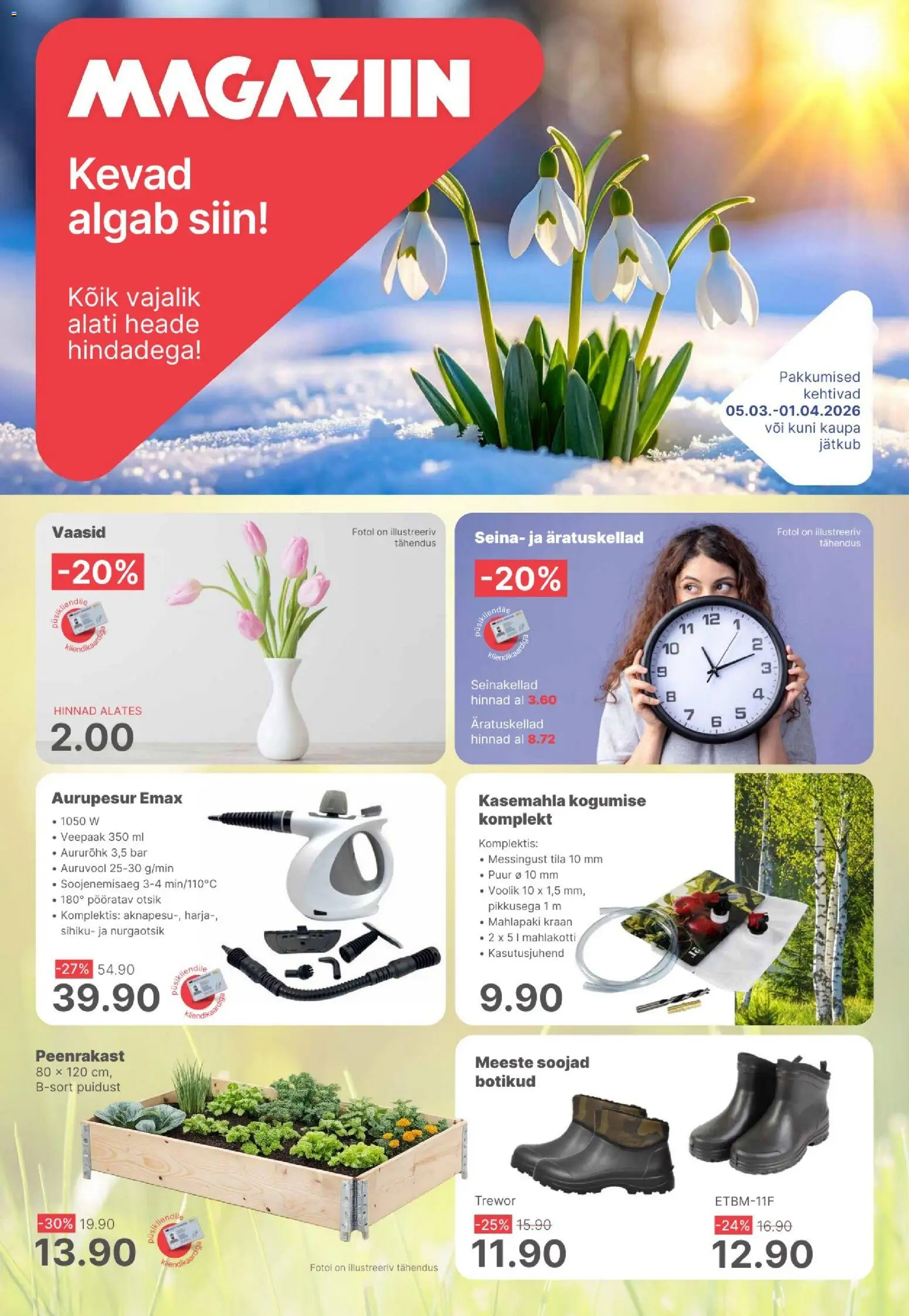 Magaziin kliendilehe eelvaade alates 05.03.2026