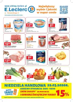 Pogląd gazetki "E.Leclerc gazetka - Elbląg" ze sklepu E.Leclerc ważnej od 23.03.2026